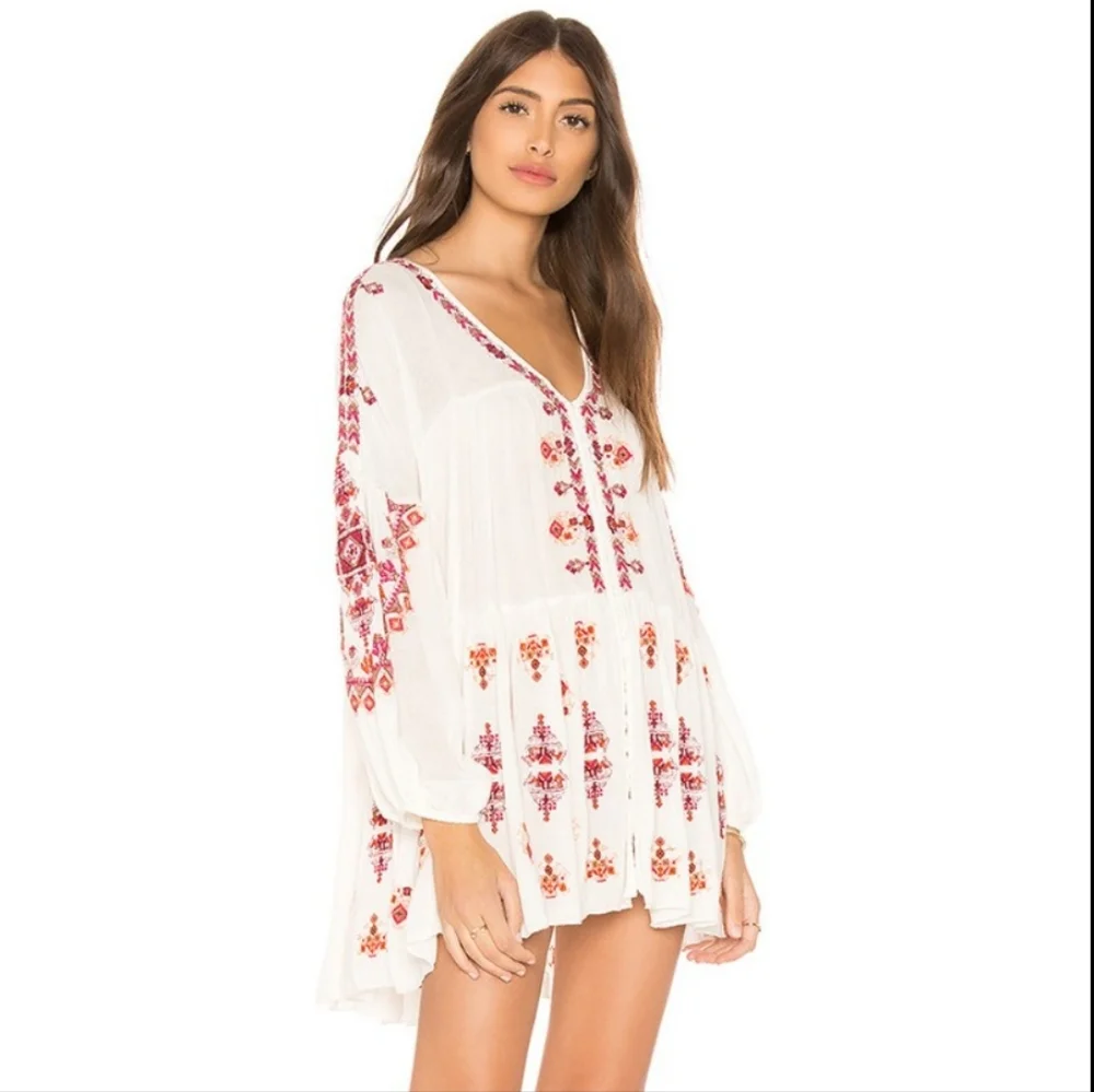 Free People | Bohemian Long Sleeve Top, size‎ L